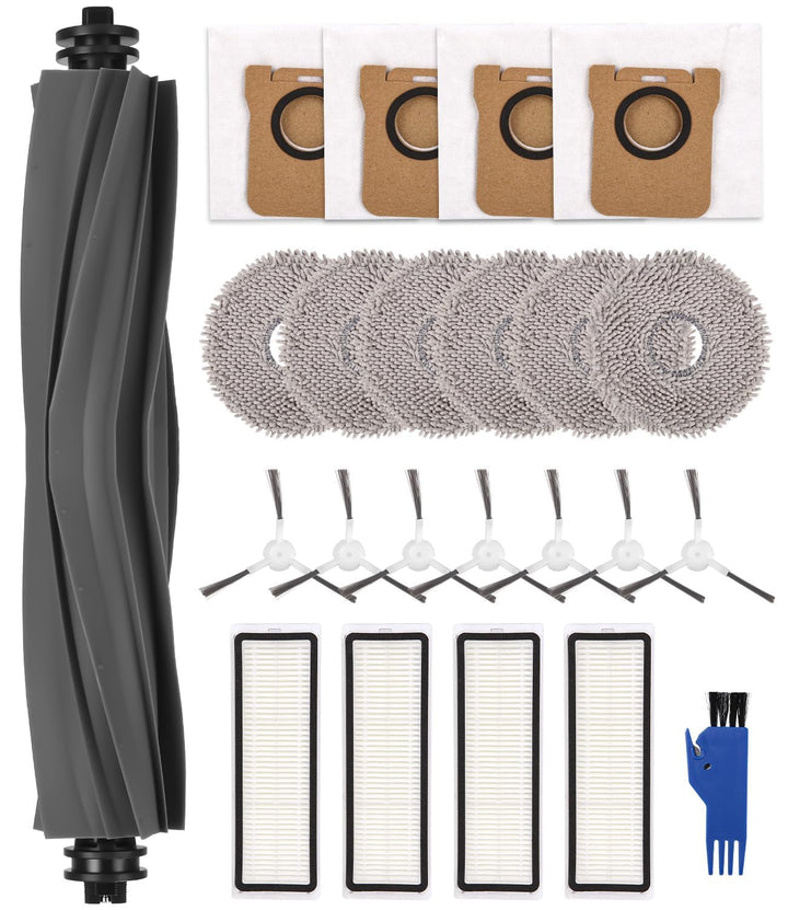Ersatzteile Zubehörset für Dreame L10s Ultra / L10 Ultra Saugroboter, 1 Hauptbürste, 7 Seitenbürsten