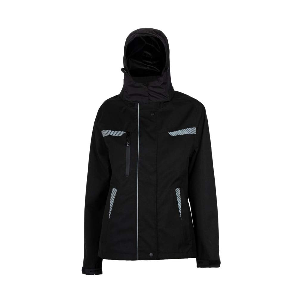 Hydrowear 04027000P-L KAMPEN Simply No Sweat Damen Parka, Black, Grösse L, L