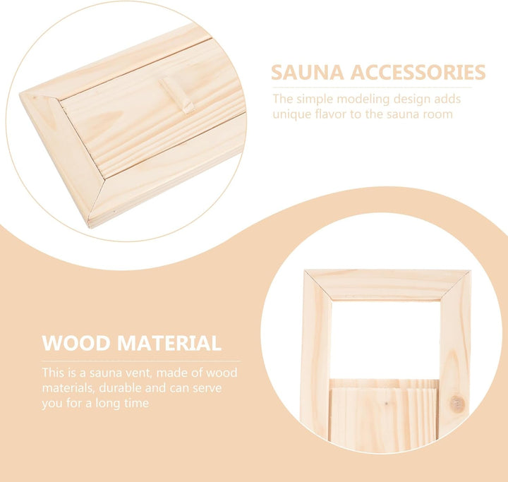 BESTonZON Sauna Lüftungsgitter Rechteckiger Saunaraum Luftauslass Saunazubehör für Zuhause Einfache