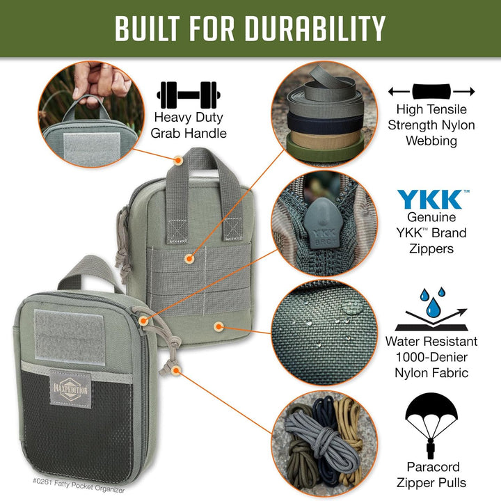 Maxpedition, praktische Tasche Fatty, Laubgrün (grün) - MAXP-261-F Foliage Green, Foliage Green