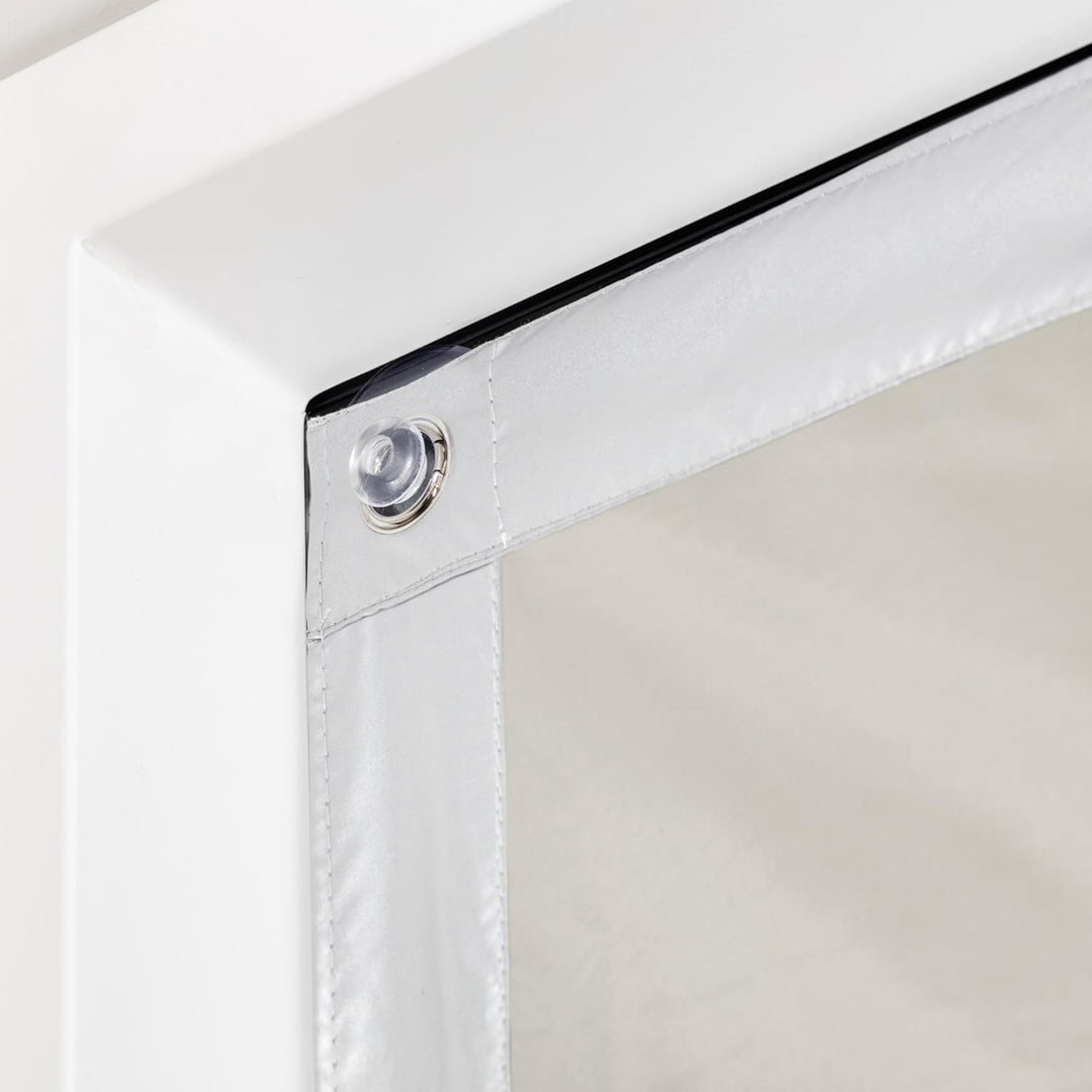 Lichtblick Dachfenster Sonnenschutz Sonnensegel für innen, Haftfix, ohne Bohren, Tageslicht, mit Sau
