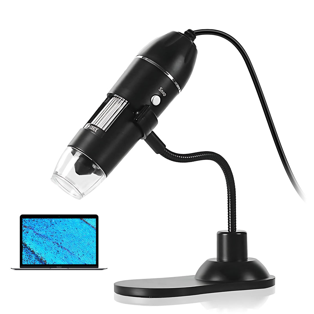 USB-Mikroskop LED 50X-1000X USB-Mikroskop-Vergrösserung Digitales Mikroskop mit Halterung USB-Mikros