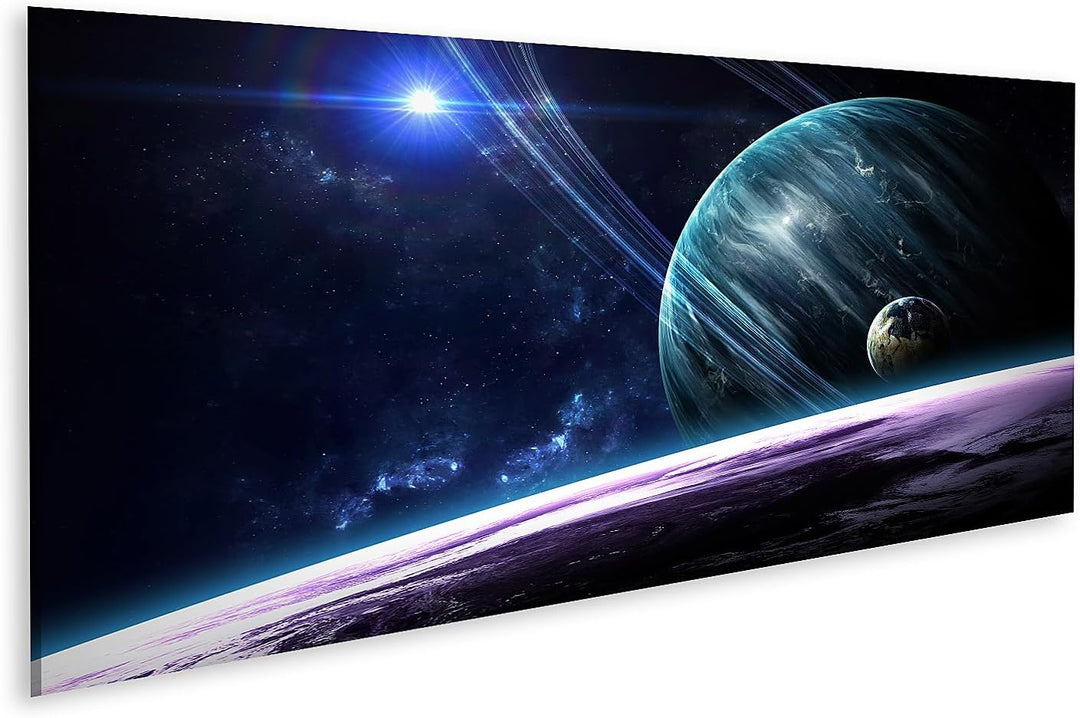 islandburner Bild auf Leinwand Universum Planeten Sternen Und Galaxien Bilder Wandbilder Poster Lein