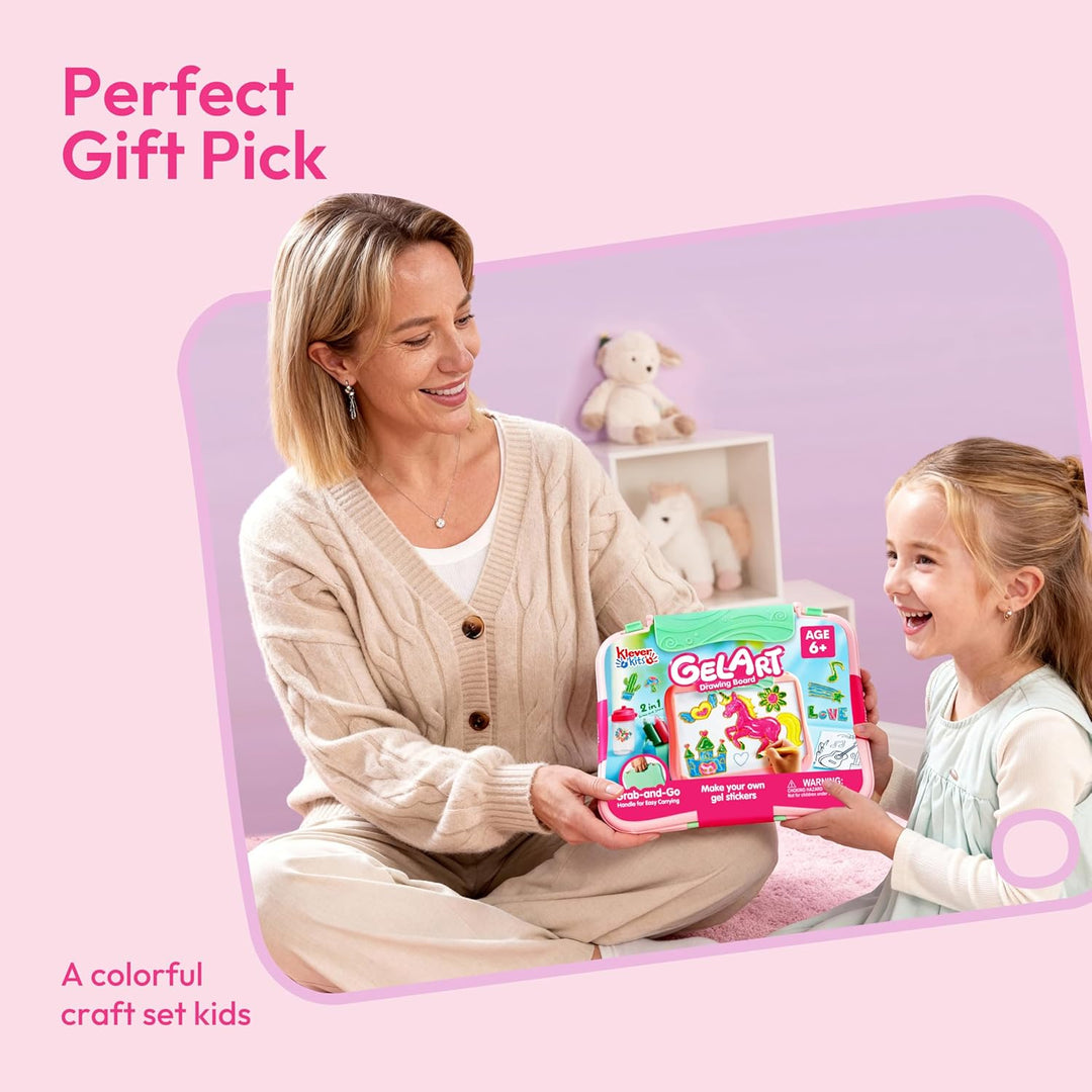 Klever Kits Gel Fun Bastelset für Kinder, Geburtstagsgeschenk für Jungen und Mädchen im Alter von 6-