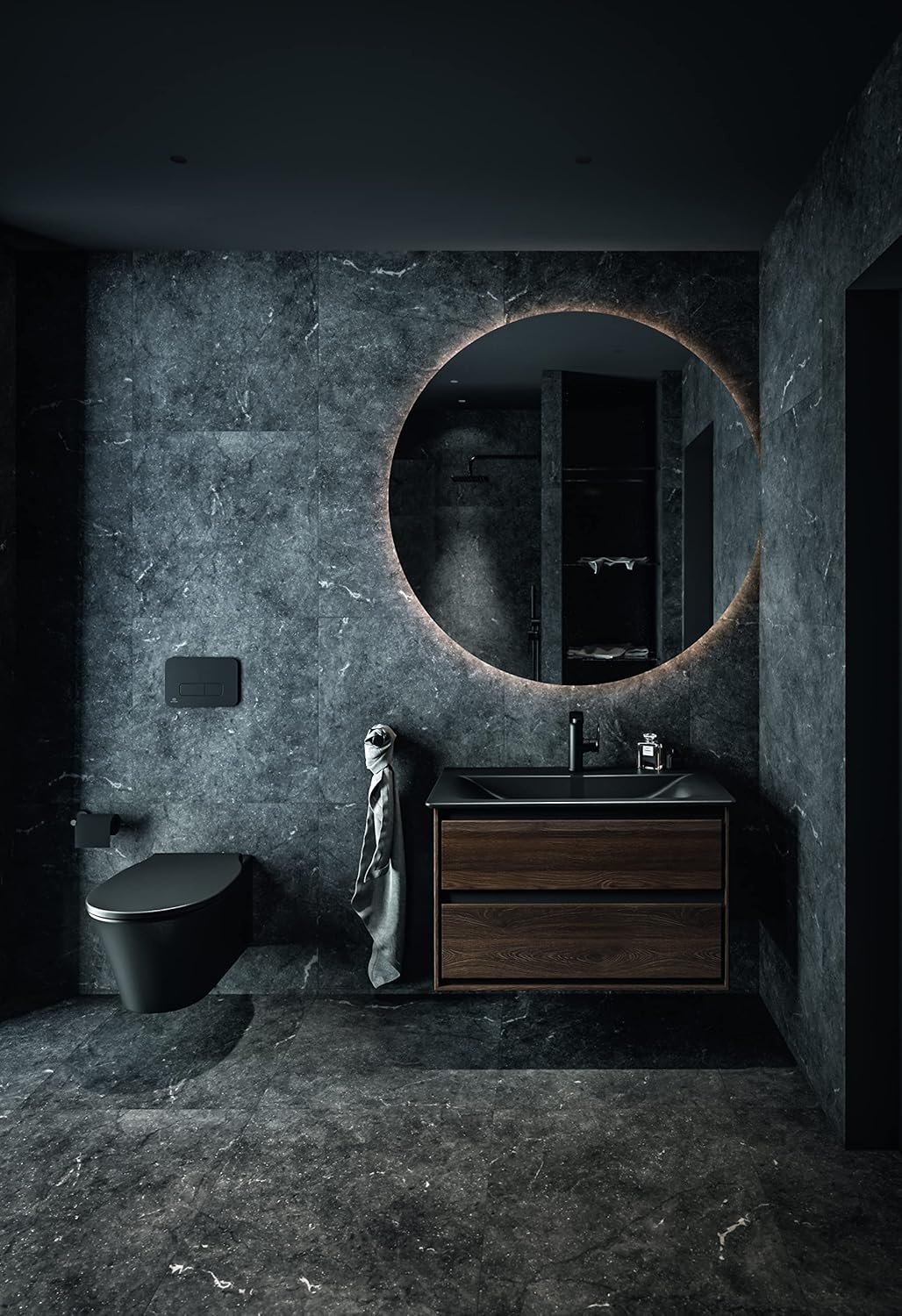 Ideal Standard Connect Air Wandhängendes WC-Becken-Set, Hänge-WC spülrandlos, CL1 Vollspülung 4,5–6