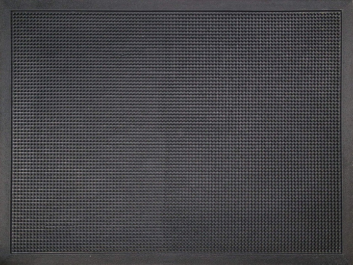 ID M51 Fussmatte matt leicht Gummirsten schwarz 80 x 60 x 1,6 cm 60 x 80 cm, 60 x 80 cm