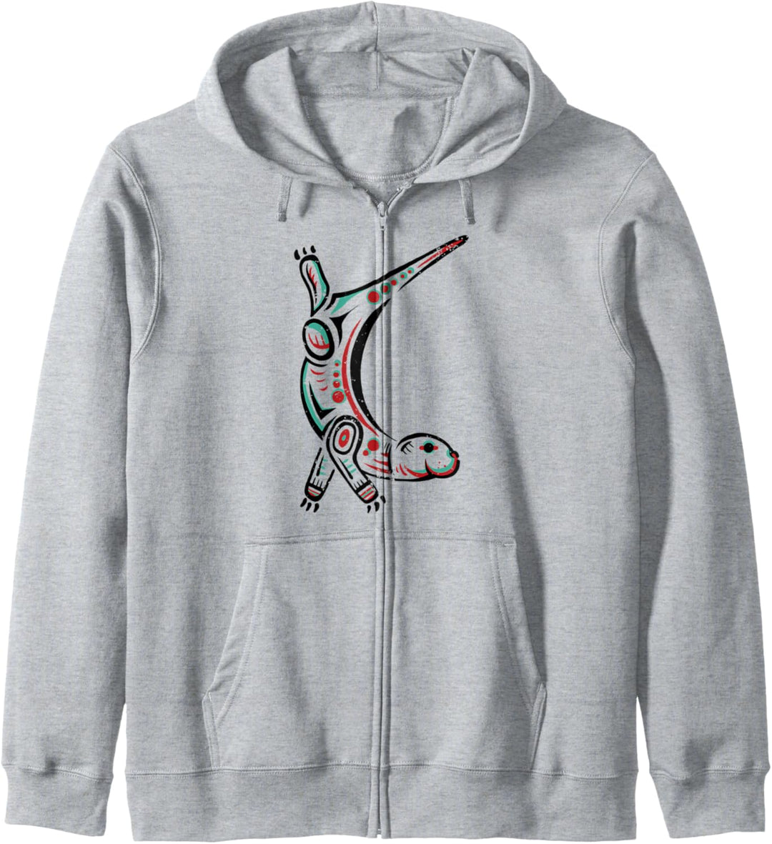 Native American Otter Astrologisches Zeichen Indianer Tierkr Kapuzenjacke