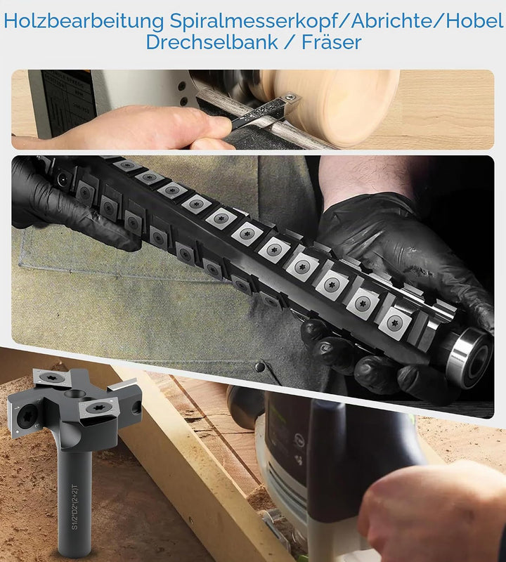 CDBP HM Vorschneid-Wendeplatten 14x14x2,0mm für Holz Drehmaschine und Holzbearbeitung Drehen Meissel