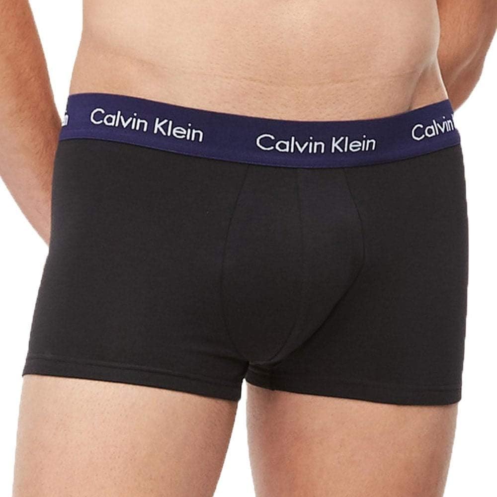 Calvin Klein Herren 3er Pack Boxershorts Low Rise Trunks Unterwäsche S Astralaura/Corsair/Grey Smoke