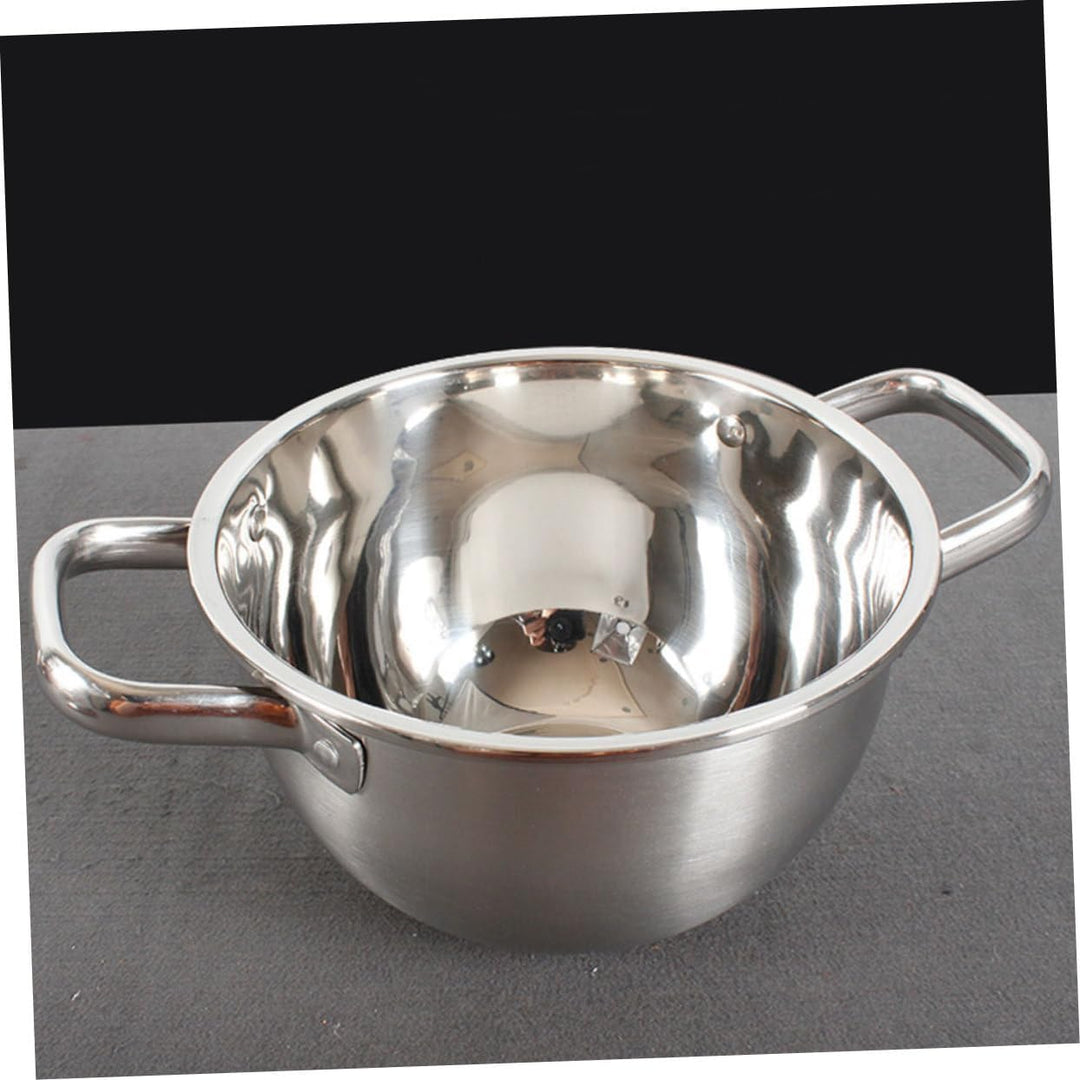 Toyvian Multifunktionaler Edelstahl Kochtopf 20cm Hitzebeständig mit Griffen Lebensmittelecht für Ho