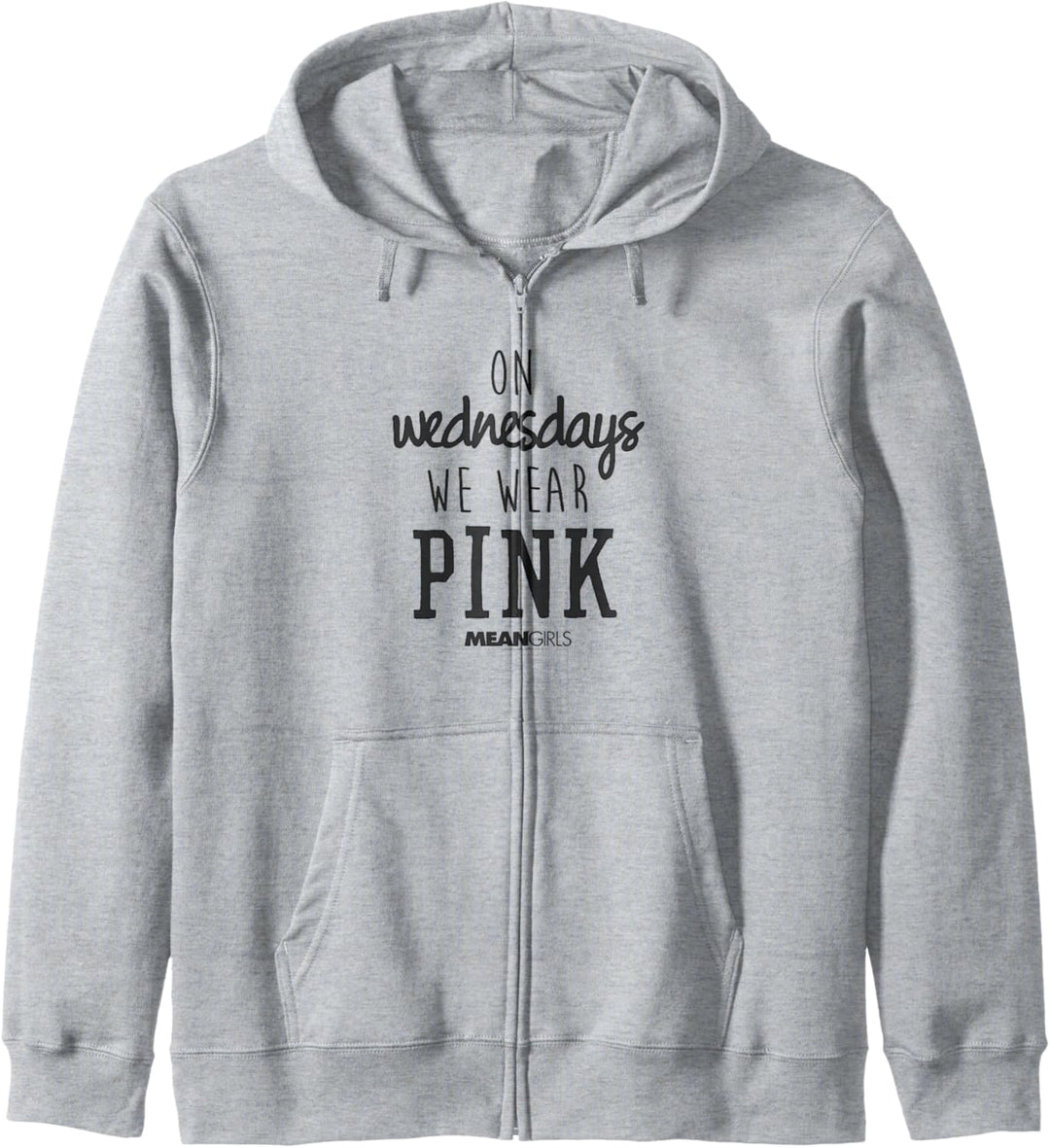 Mean Girls We Wear Pink Marker Font Text Kapuzenjacke