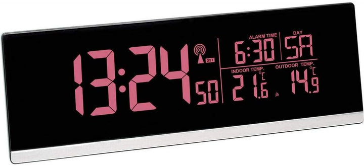 TFA Dostmann Multi-Color Digitaler Funk-Wecker mit Farbwechsel (70 Nuancen), 60.2548, Ladefunktion f