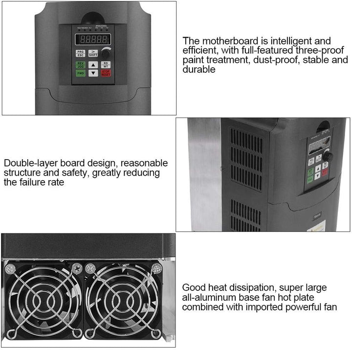 Wechselrichter mit variabler Frequenz NFLIXIN, einphasiger 220-VAC-Eingang, dreiphasiger 30-VAC-Ausg