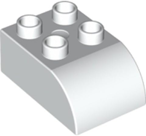 LEGO CITY - 50 Steine in weiss mit 2x3 Noppen plus 1 Helm in gold