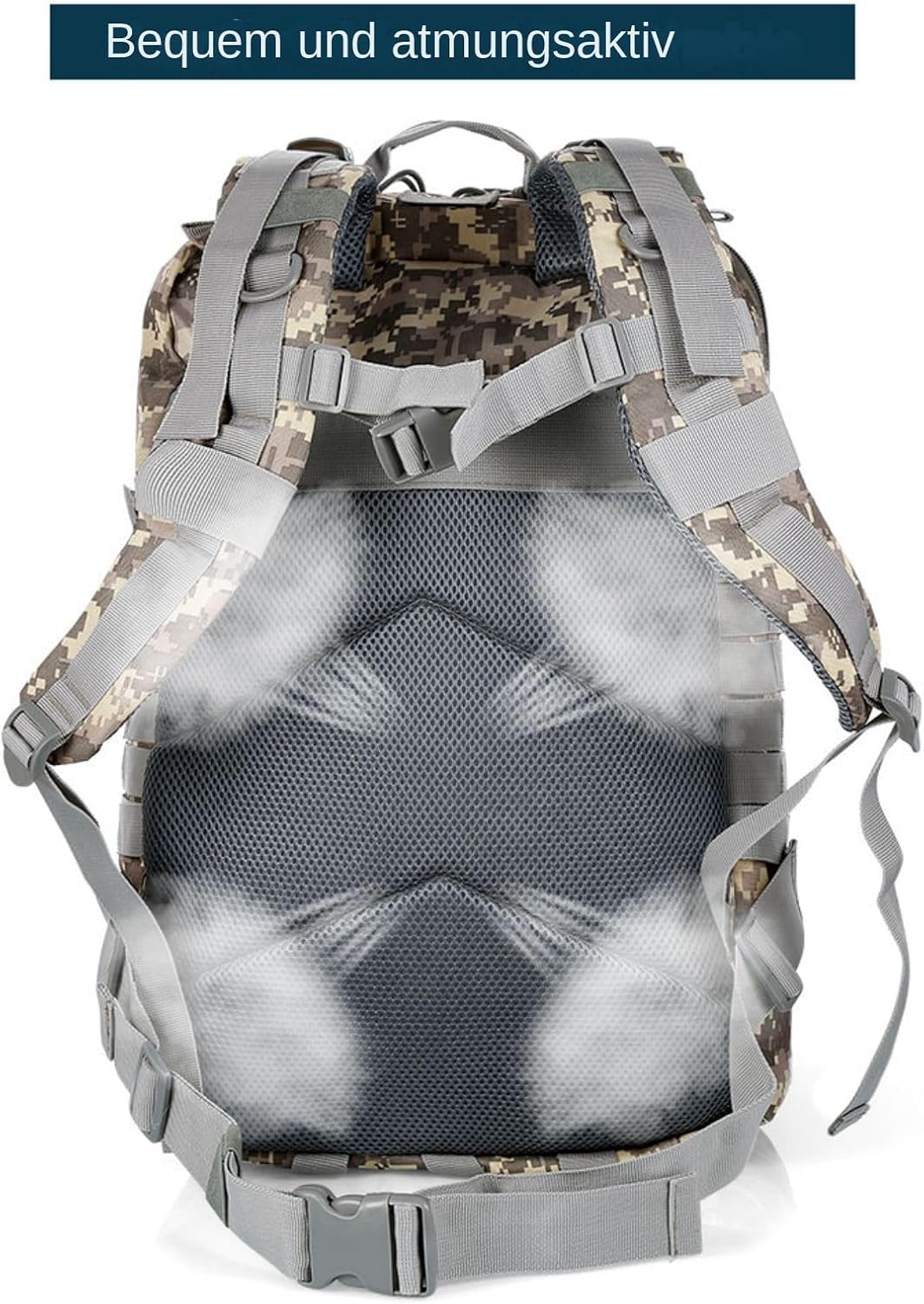 50L Strapazierfähiger Nylon Wasserdichter Angeln Jagdrucksack Outdoor Militär Rucksäcke Taktische Sp