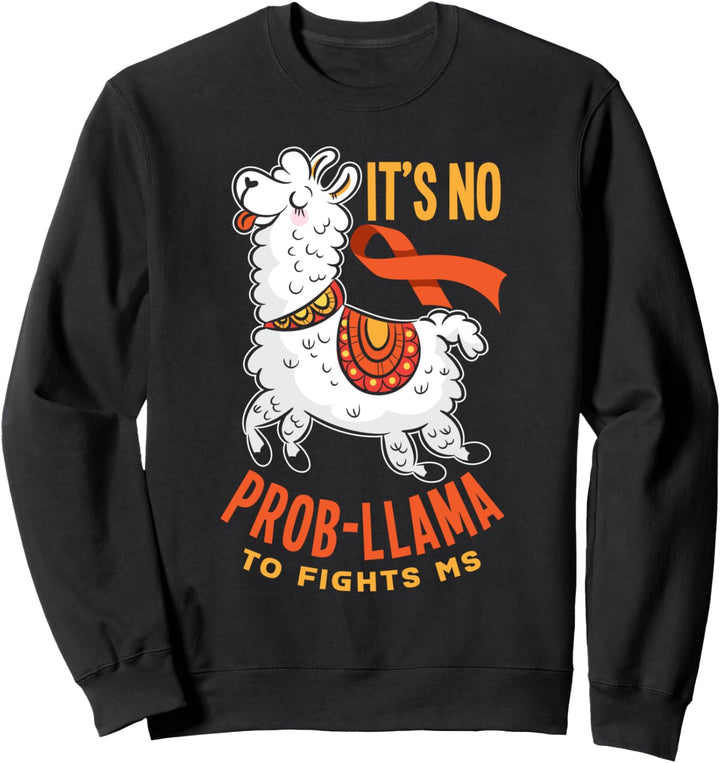 Lustige MS Krieger Lama Kampf MS Multiple Sklerose Bewusstsein Sweatshirt