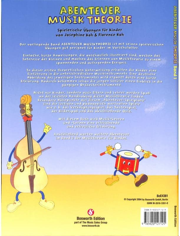Verlag Bosworth Abenteuer MUSIKTHEORIE 1 - arrangiert für Buch [Noten/Sheetmusic] Komponist: KOH Jos