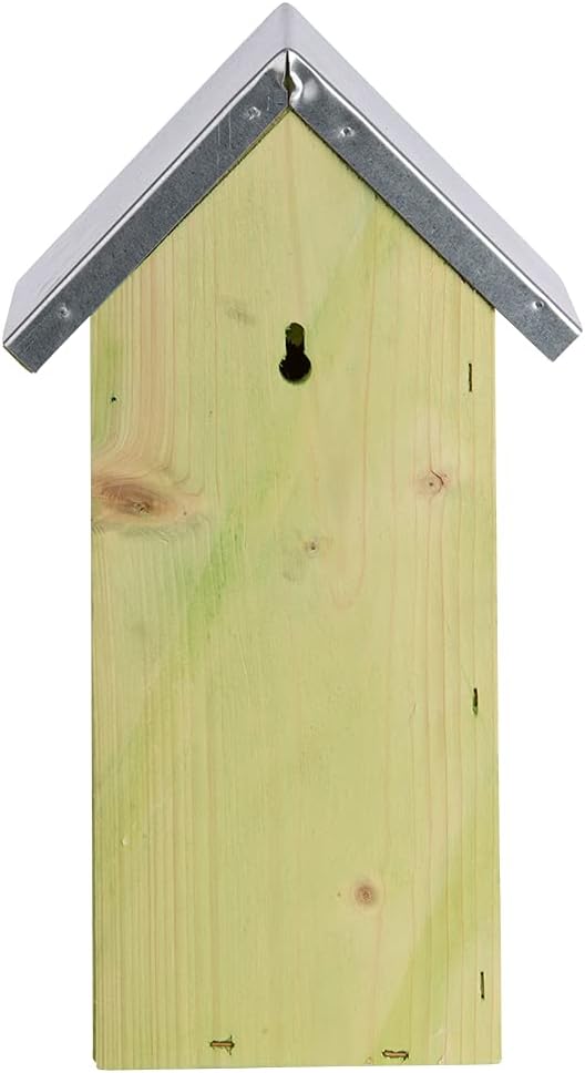 Esschert Design Schmetterlingshaus, Nistkasten aus Holz mit Blechdach, ca. 19 cm x 15 cm x 33 cm bra