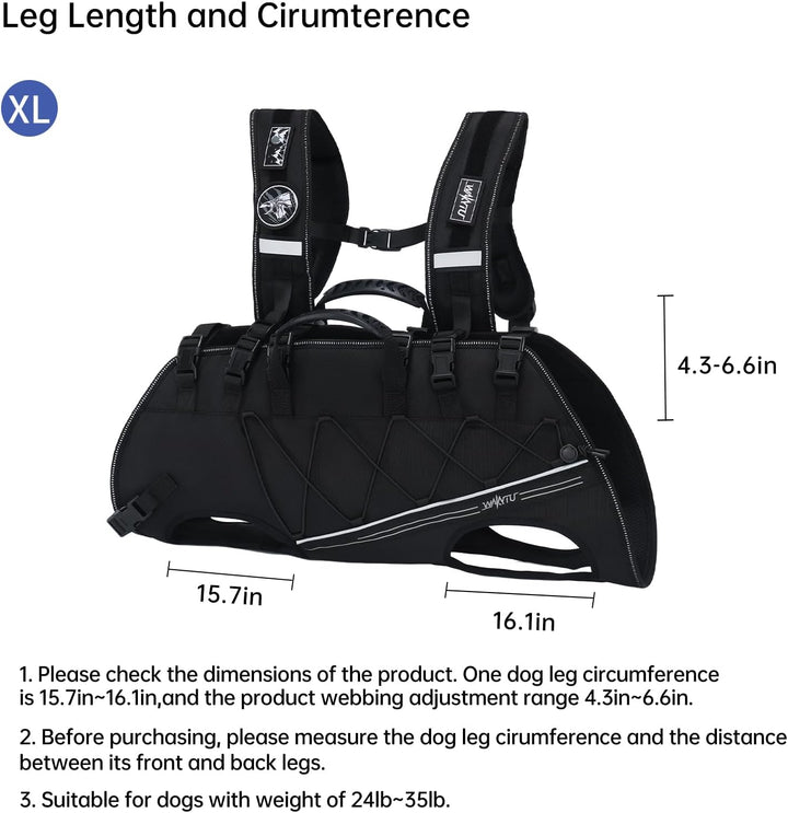 Wakytu Rucksack-Tragetasche und Hundefördergurt für kleine Hunde Verstellbare gepolsterte atmungsakt