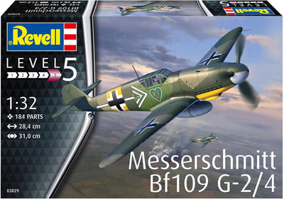 Revell 03829 03829-Messerschmitt Bf109G-2/4 1:32 originalgetreuer Modellbausatz für Experten, unlack