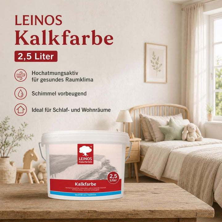 Leinos 665 Kalkfarbe 2,50 l 2.5 l (1er Pack), 2.5 l (1er Pack)