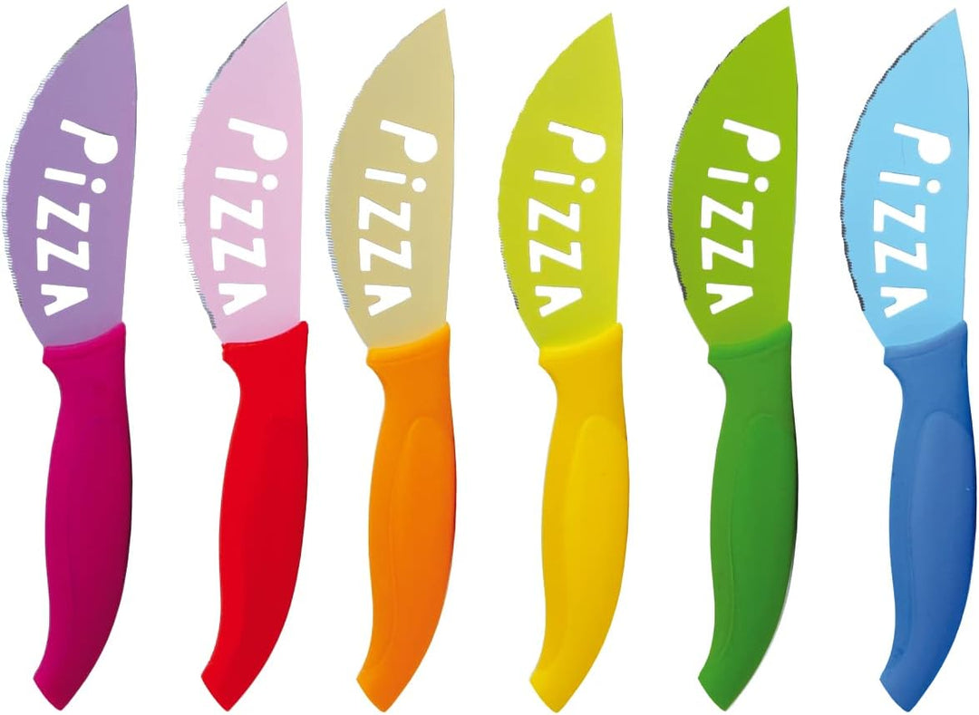 Excelsa Brunch Time Pizzamesser 6er Set mehrfarbig, Pizzamesser
