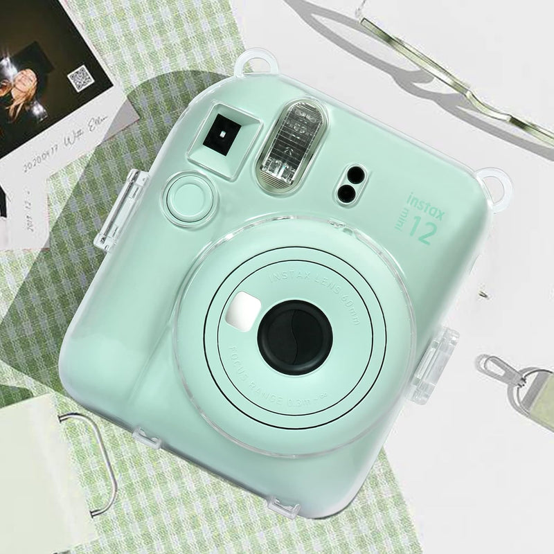 Aenllosi Tragetasche für Fujifilm Instax Mini 12 Sofortbildkamera Schutzhülle mit Folientasche zum S