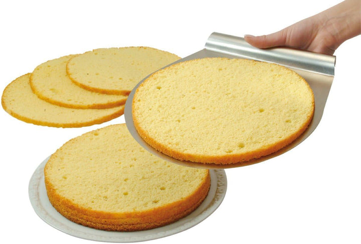 Zenker 7705 Tortenboden-Schneidhilfe, Ø26 / 28 cm Patisserie, Torten-Set mit Tortenmesser und Torten