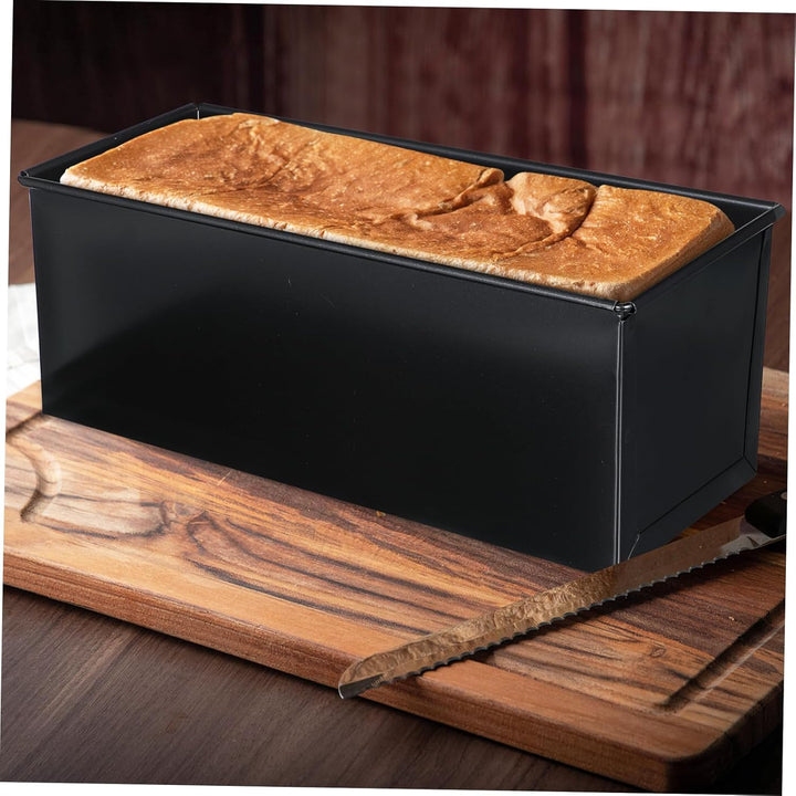 Hemoton Laibpfanne mit Deckel Stahlbrot Backform Kuchen Toast Antihaft-Toastbox zum Backen von Brot