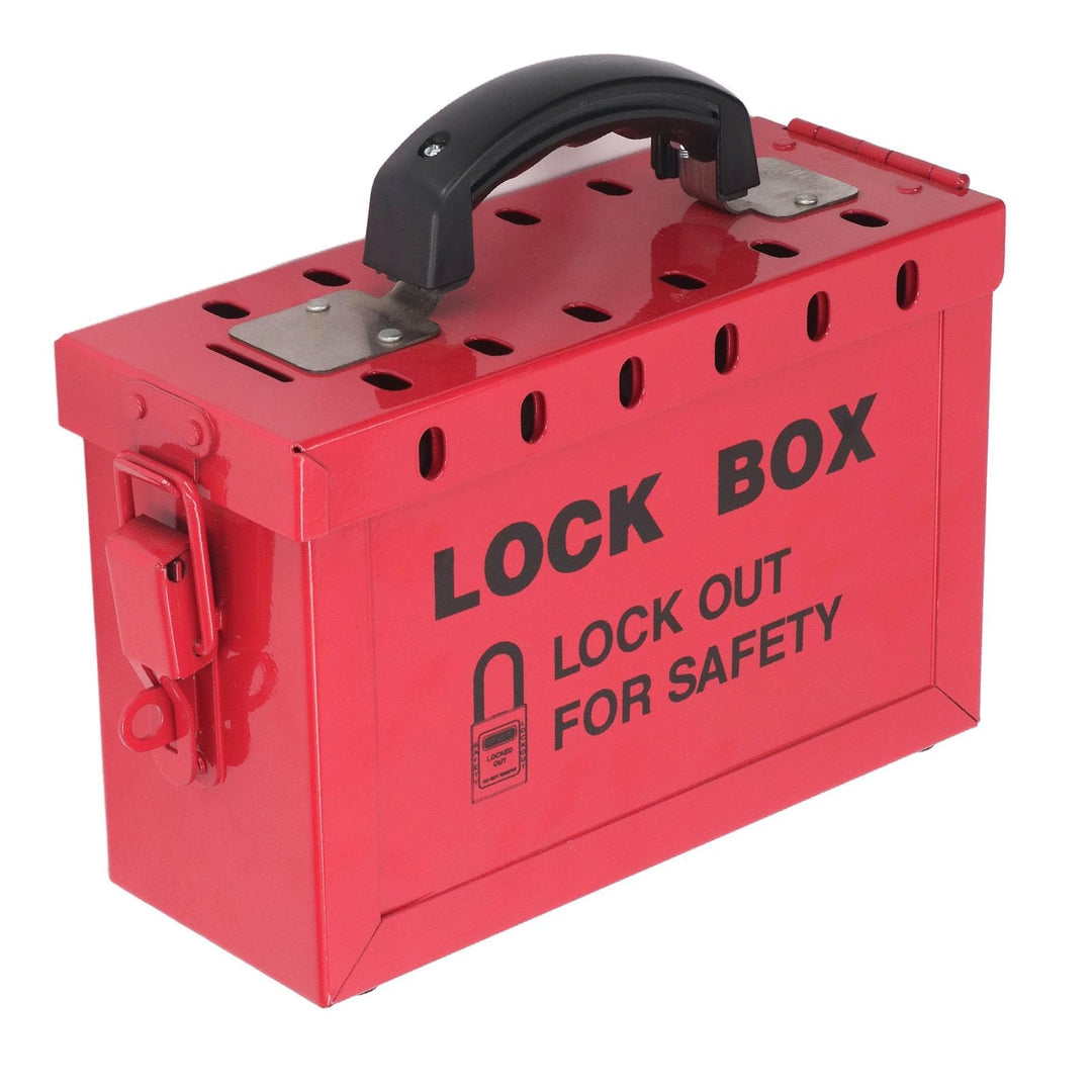 Ejoyous Lockout Tagout Box, Gruppenschloss-Box mit 12 Steckplätzen Sicherheitsgruppen-Schliessbox Vo