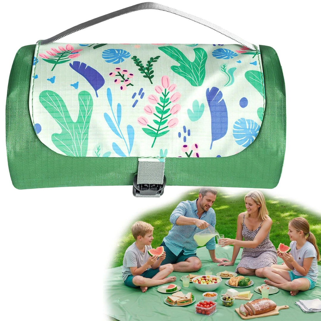 Picknickdecke Wasserdicht 150 x 210 cm,Ultraleicht Tragbar Campingdecke, Waschbare Sandfest Strandde