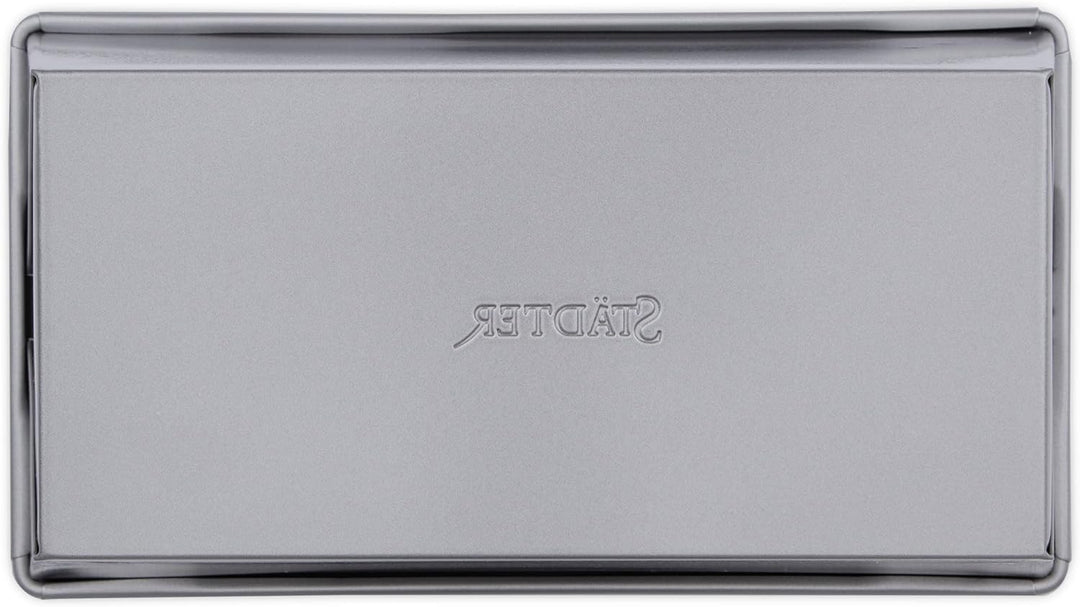 Städter we love baking silberne Brot-Back-Kastenform 20x10,5 cm - Höhe 7cm - aus Metall mit Antihaft