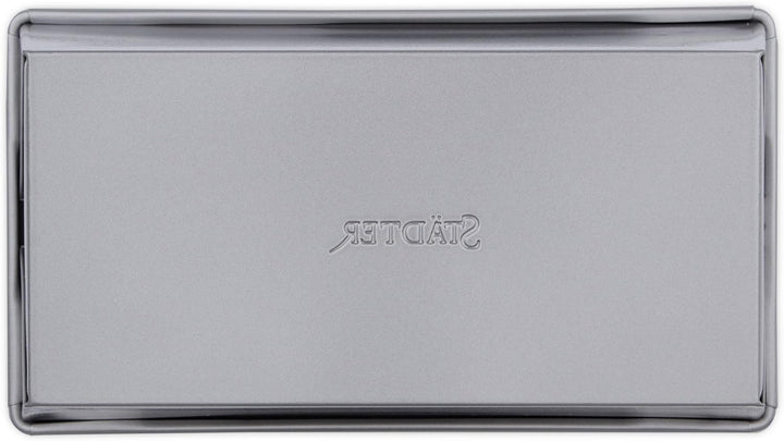 Städter we love baking silberne Brot-Back-Kastenform 20x10,5 cm - Höhe 7cm - aus Metall mit Antihaft