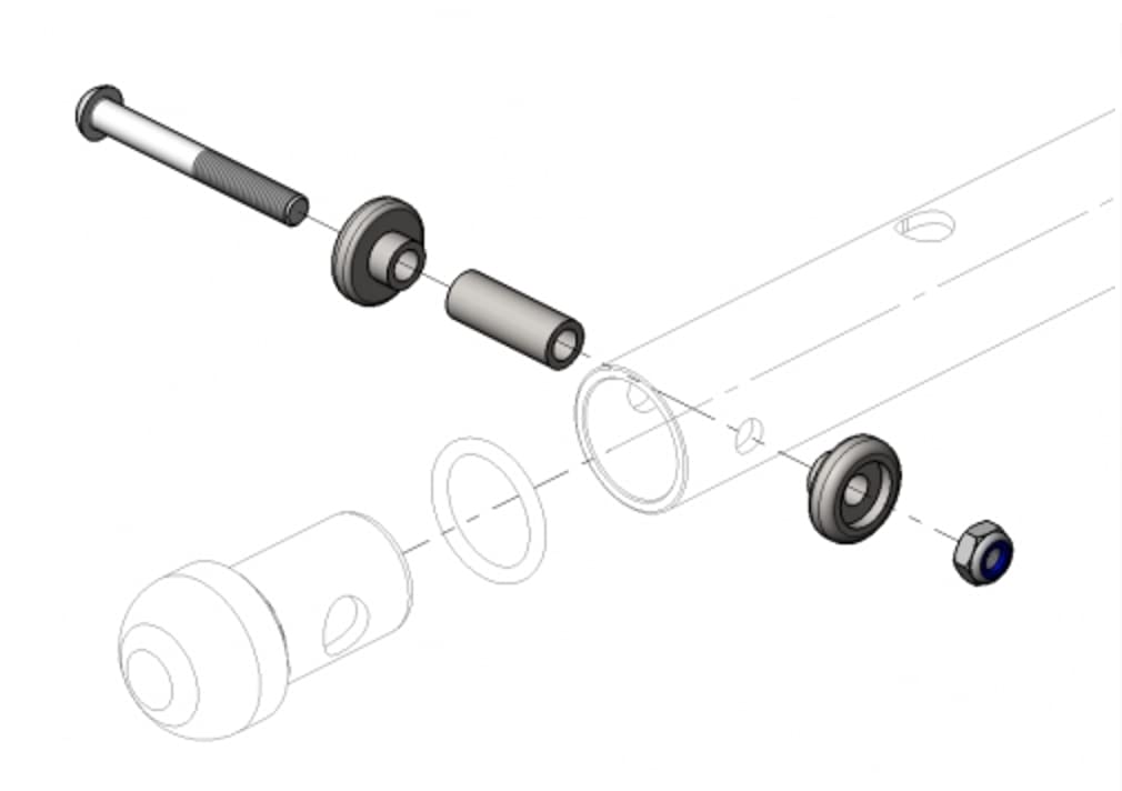 CROOZER Bolzenset für Deichsel ab Modelle 2018