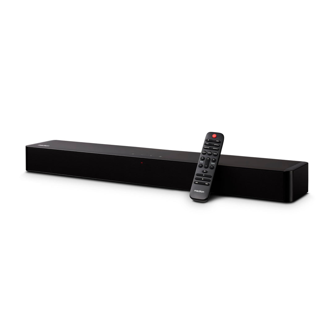 MEDION P61155 2.0 Soundbar mit Bluetooth (inkl. Fernbedienung, Touch-Steuerung, HDMI (ARC), AUX, opt