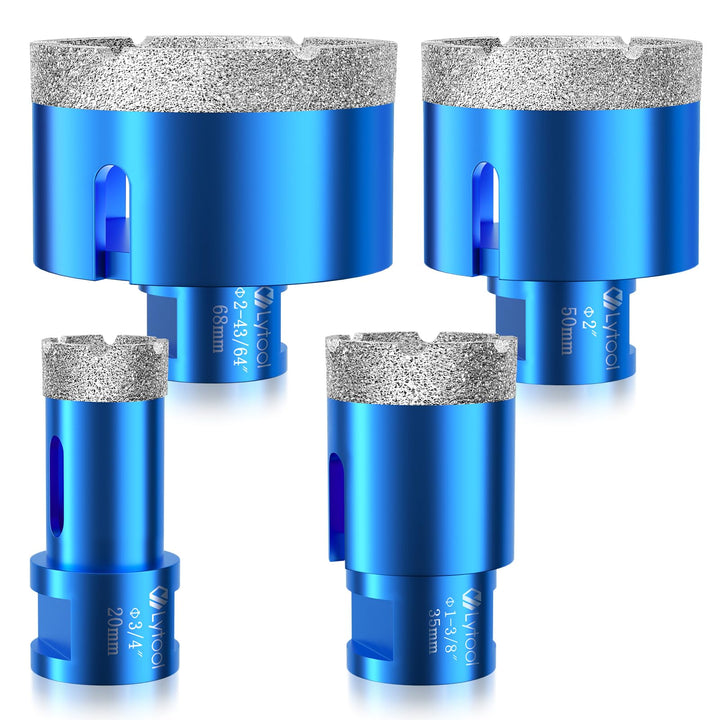 M14 Fliesenbohrer, Lytool 4 tlg Diamantbohrer Glasbohrer Set für M14 Winkelschleifer ø 20 | 35 | 50