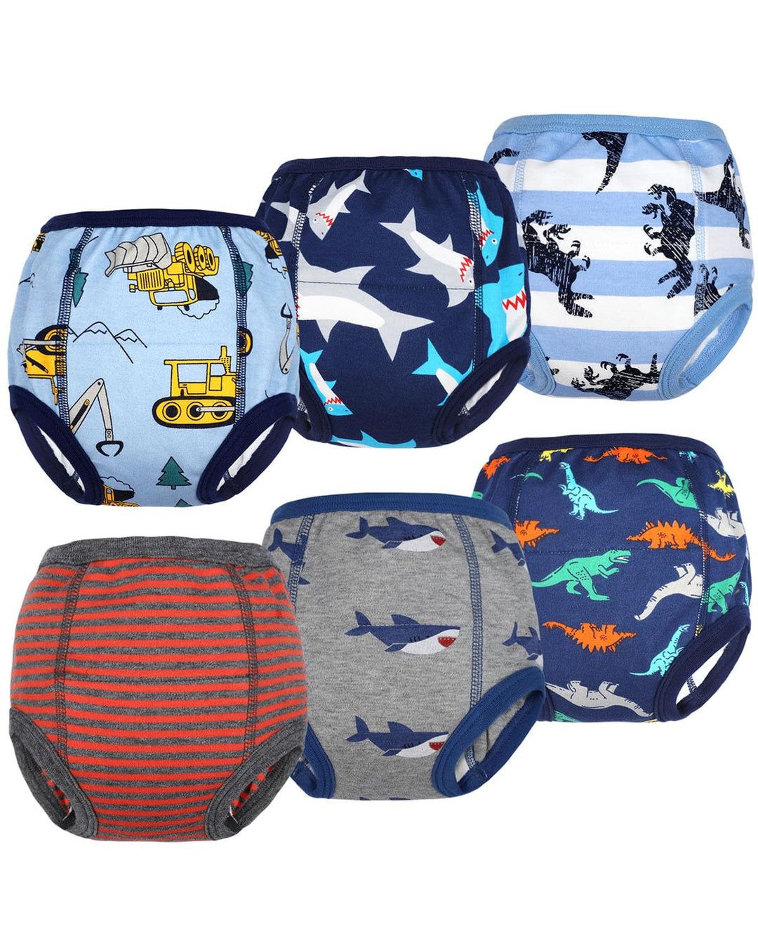 Flyish Packung mit 6 Baby Trainingshosen Töpfchen Unterwäsche Kleinkinder Windelhosen Toilettentrain