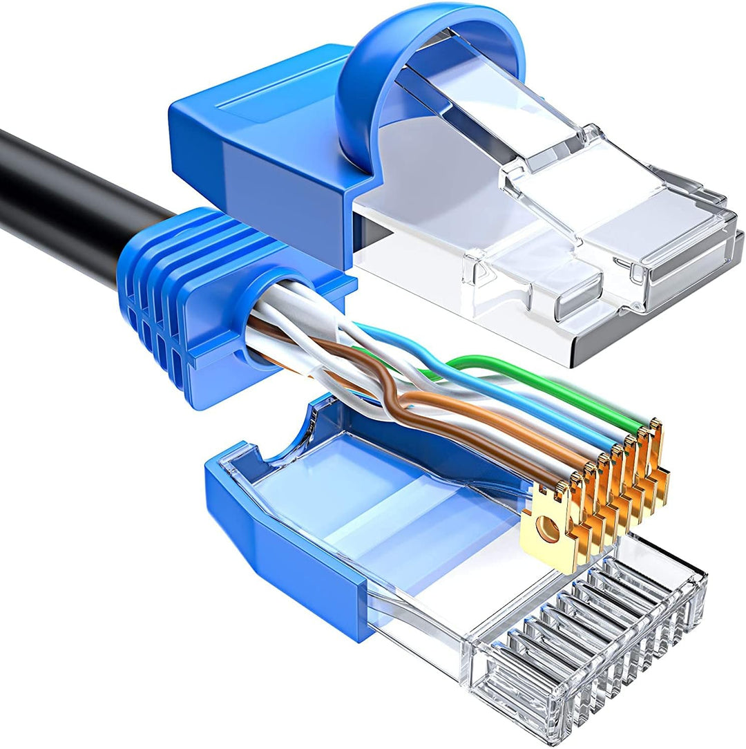 MutecPower CAT6 50m Aussen Verwendung wasserdicht - CCA - Direct Burial Ethernet Netzwerkkabel - 250