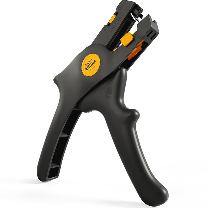 BAURIX® Abisolierzange automatisch – Abisolierwerkzeug mit Kabelschneider für Kabel 0,5–6mm² – Für E