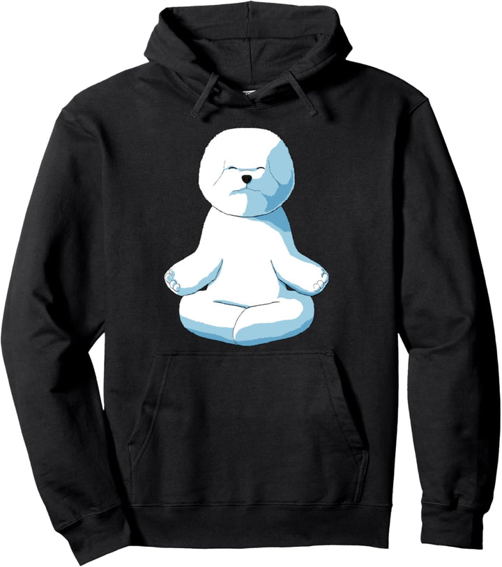 Hund Yoga Bichon Frise Pullover Hoodie