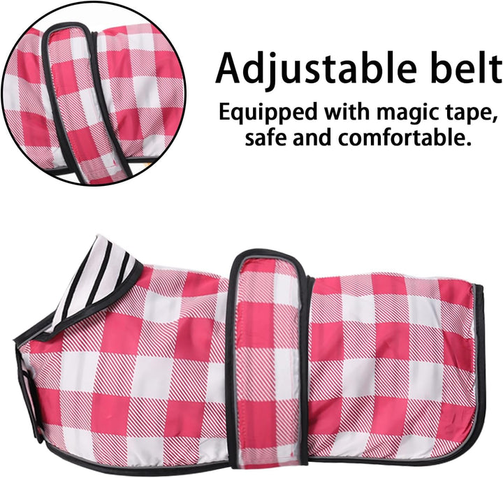 Geyecete Hunde Regenmantel,Einstellbar Wasserdicht Hundejacke für Dackel,Regenmantel mit reflektiere