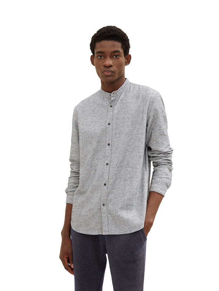 TOM TAILOR Denim Herren Slim Fit Hemd XXL 30699 - Soft Light Beige Structure, XXL 30699 - Soft Light