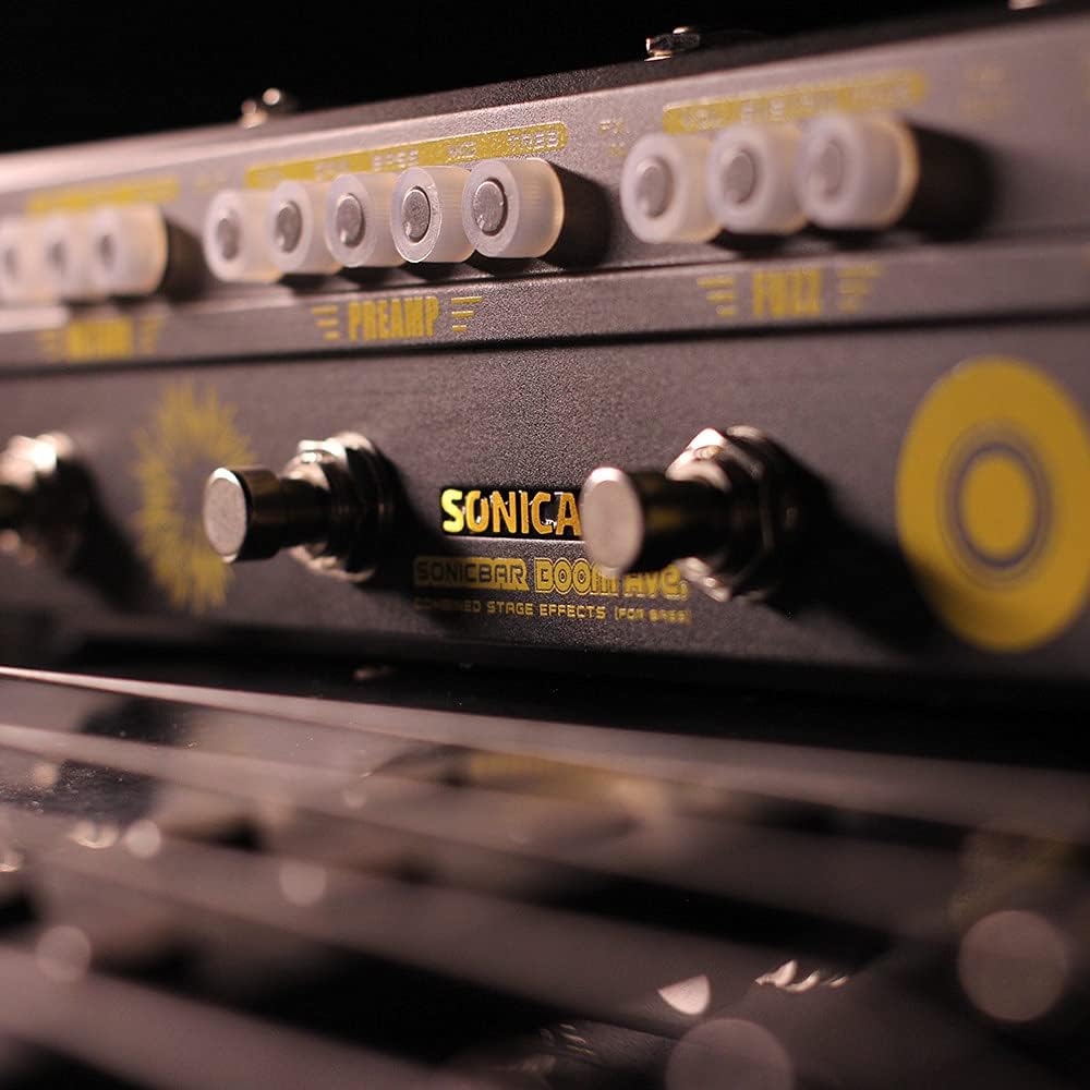 SONICAKE Multi Effektpedal Bass preamp Vorverstärker DI Box Multi Effektpedal mit Compressor Boost F