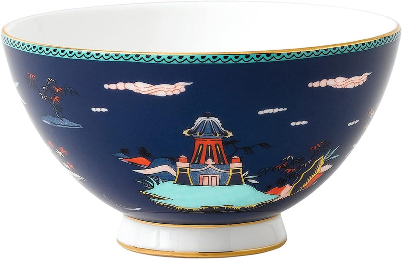 Wedgwood Wonderlust Bowl 4.3" Blue Pagoda Blaue Pagode, Blaue Pagode