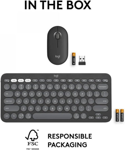 Logitech Pebble 2 Combo - US QWERTY-Layout, Grafit