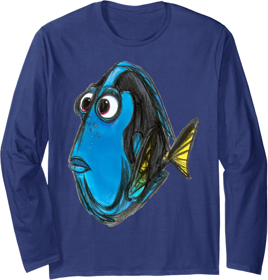 Disney Pixar Finding Nemo Dory Color Book Langarmshirt
