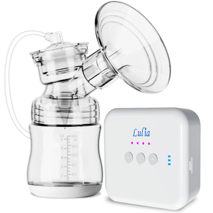 Lulia Milchpumpe Elektrisch, 3 Modi & 4 Stufen, BPA-frei, Wiederaufladbare Elektrisch Milchpumpe, Ko