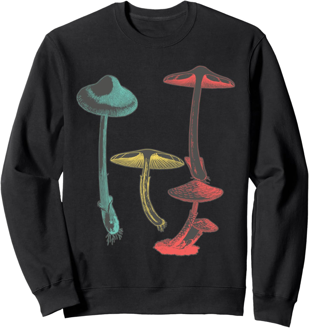 Botanische Pilzillustration Sweatshirt