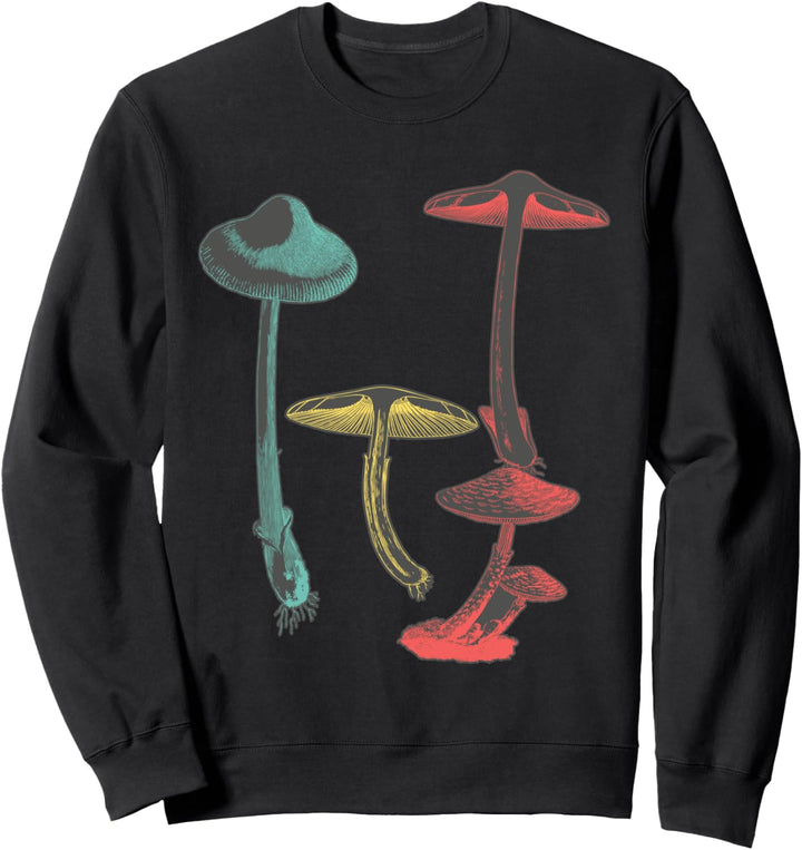 Botanische Pilzillustration Sweatshirt