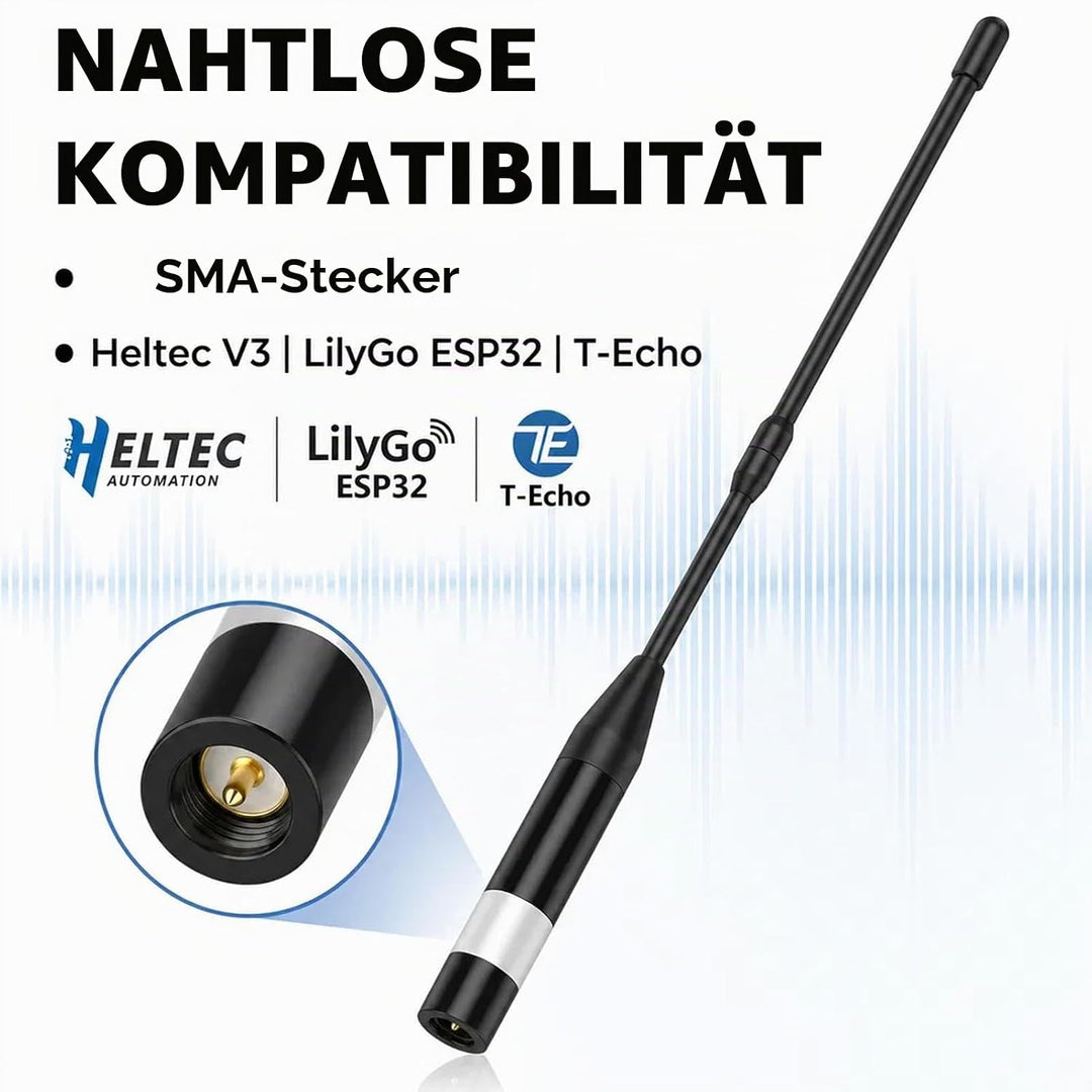 868MHz Meshtastic LoRa Antenne 10dBi High Gain, 40cm Langstrecken SMA Stecker Omni Whip für He ltec